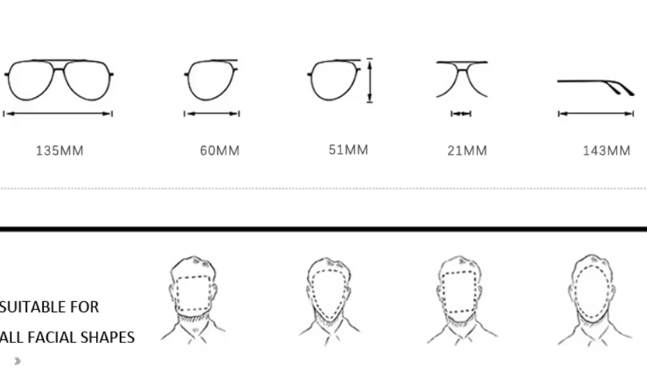 vierkant metalen heren zonnenbril