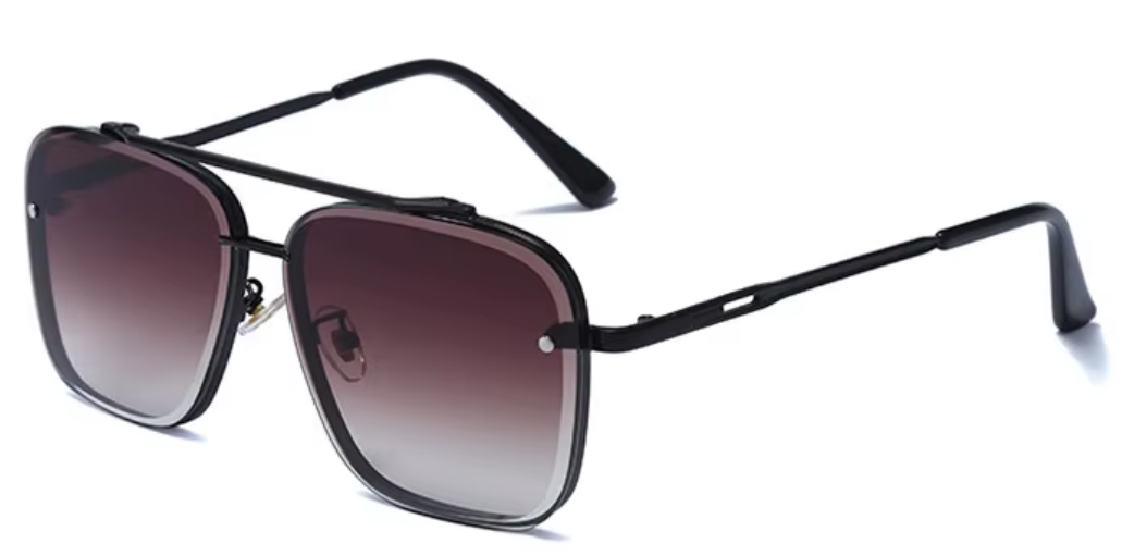 Vierkante chique zonnebril