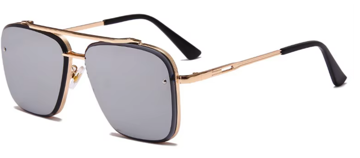 Vierkante chique zonnebril