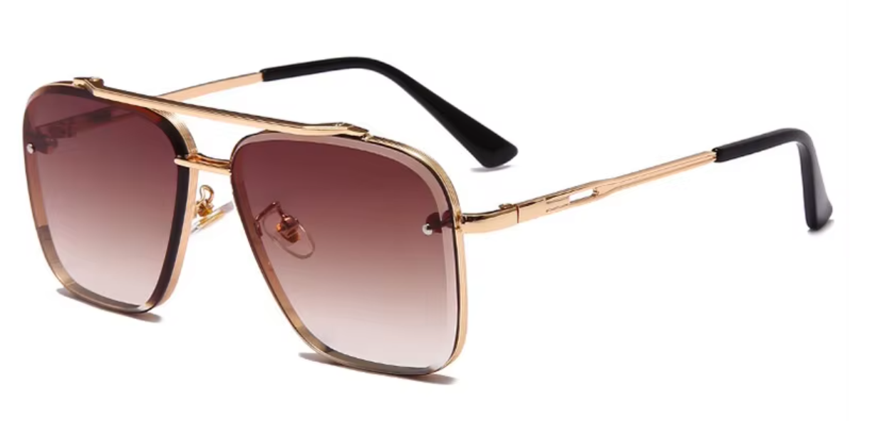 Vierkante chique zonnebril