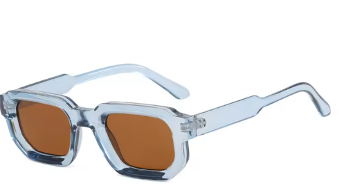 Populaire vierkante vintage zonnebril. Mannelijk en Vrouwelijk