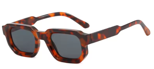 Populaire vierkante vintage zonnebril. Mannelijk en Vrouwelijk