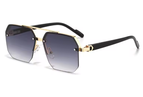 vierkant metalen heren zonnenbril